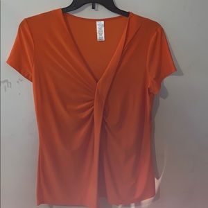 Orange dress top